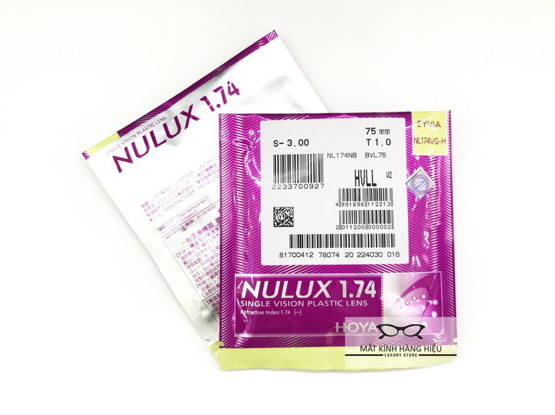 Tròng kính HOYA Nulux 1.74